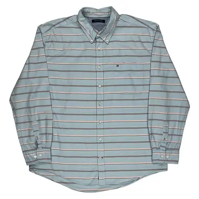 Tommy Hilfiger Striped Shirt - 3XL Blue Cotton