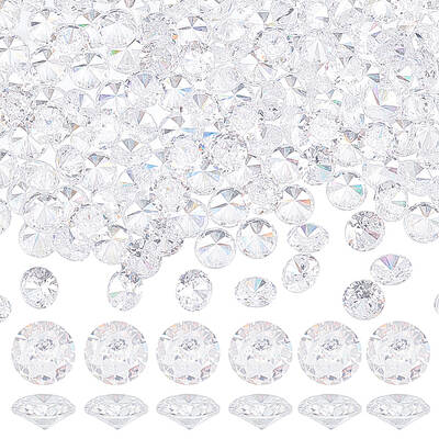 150Pcs Cubic Zirconia Cabochons