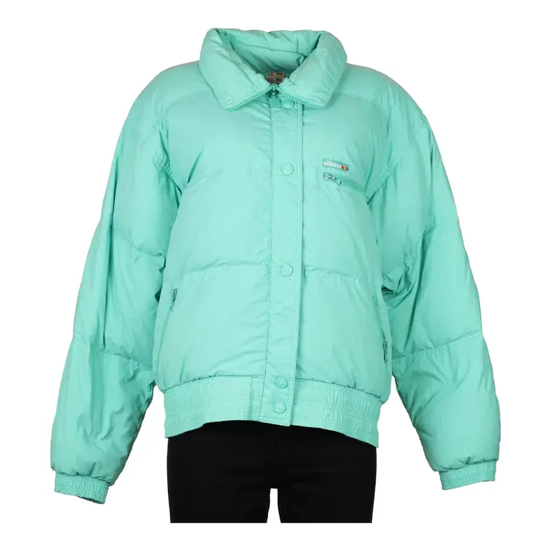 1980's Ellesse Puffer - XL Blue Nylon