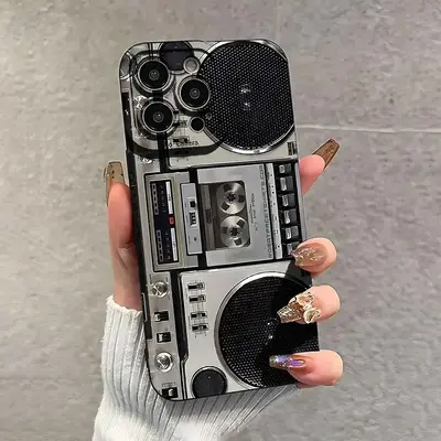 Vintage Cassette Tape Design Phone Case, Decorative Phone Protector Cover, Phone Accessories Compatible with iPhone 11 12 13 ...