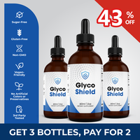 3 Bottles of GlycoShield – 100% Natural – 20-in-1 Herbal Liquid Formula – With Chromium, Gymnema & GABA – Vegan, Suga...