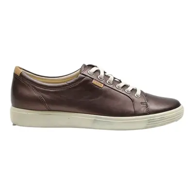 ECCO Low Top Trainers Brown Leather Mens UK 7.5