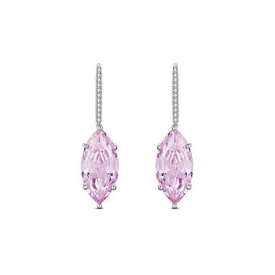 Rhodium Plated 925 Sterling Silver Earring