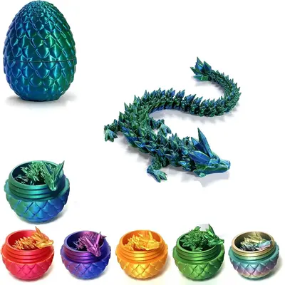 3D Dragon Egg, Halloween, Christmas, New Year, Easter Gifts for Family and Friends, Holiday Party Gifts, Room Decor, Desktop ...
