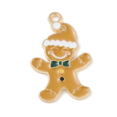 Christmas Theme Alloy Enamel Pendants