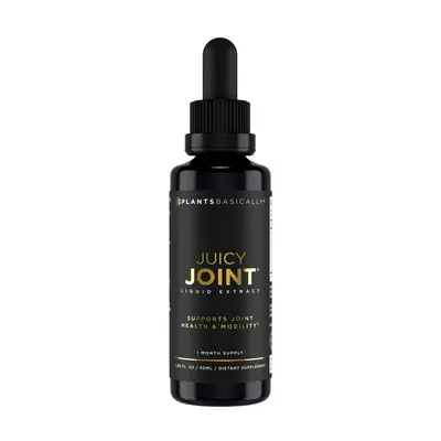 Plants Basically Juicy Joint | Daily Joint Support Supplement (30-Day Supply) | with Turmeric, Ginger, Meadowsweet, Devil’s...