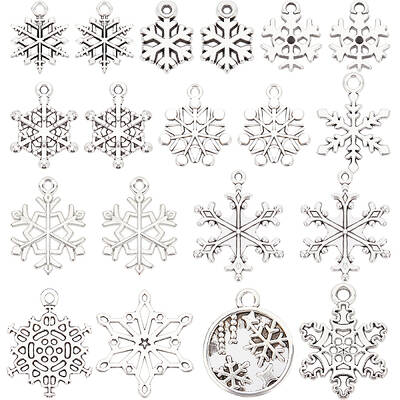 120Pcs 12 Style Tibetan Style Alloy Pendants