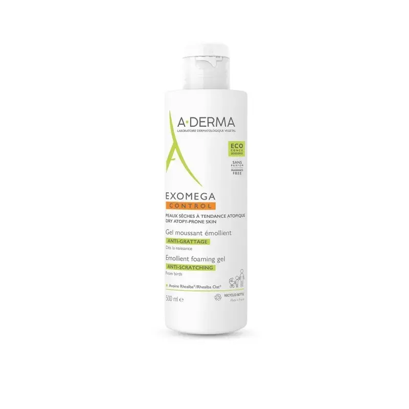 A-Derma Exomega Control Gel Emolliente Schiumogeno 500ml