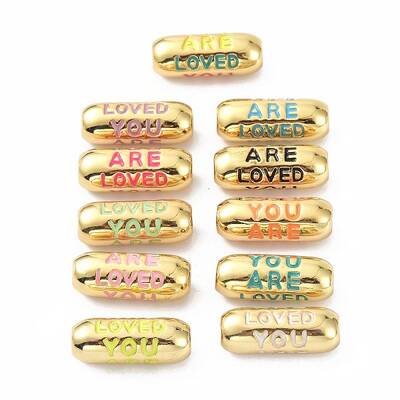 Eco-Friendly Brass Enamel Beads