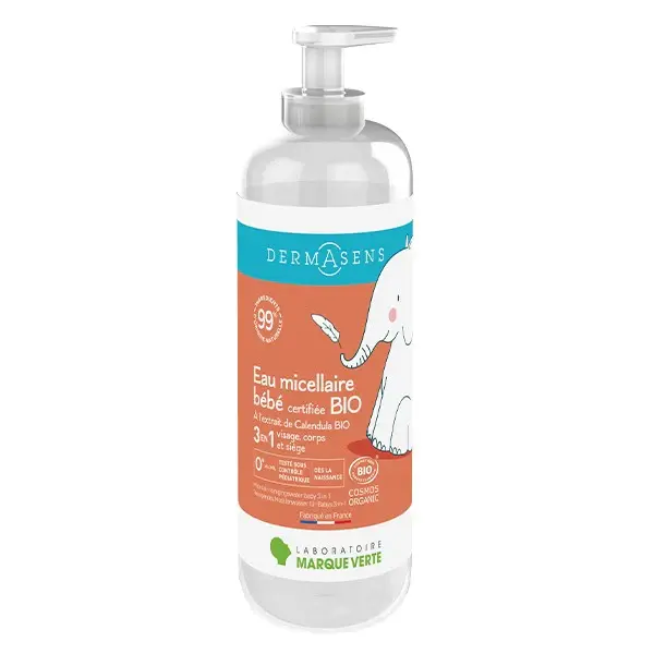 Dermasens Micellar cleansing water for organic children 3 in 1500ml