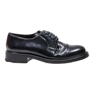 LLOYD Derby Shoes Black Leather Mens UK 8