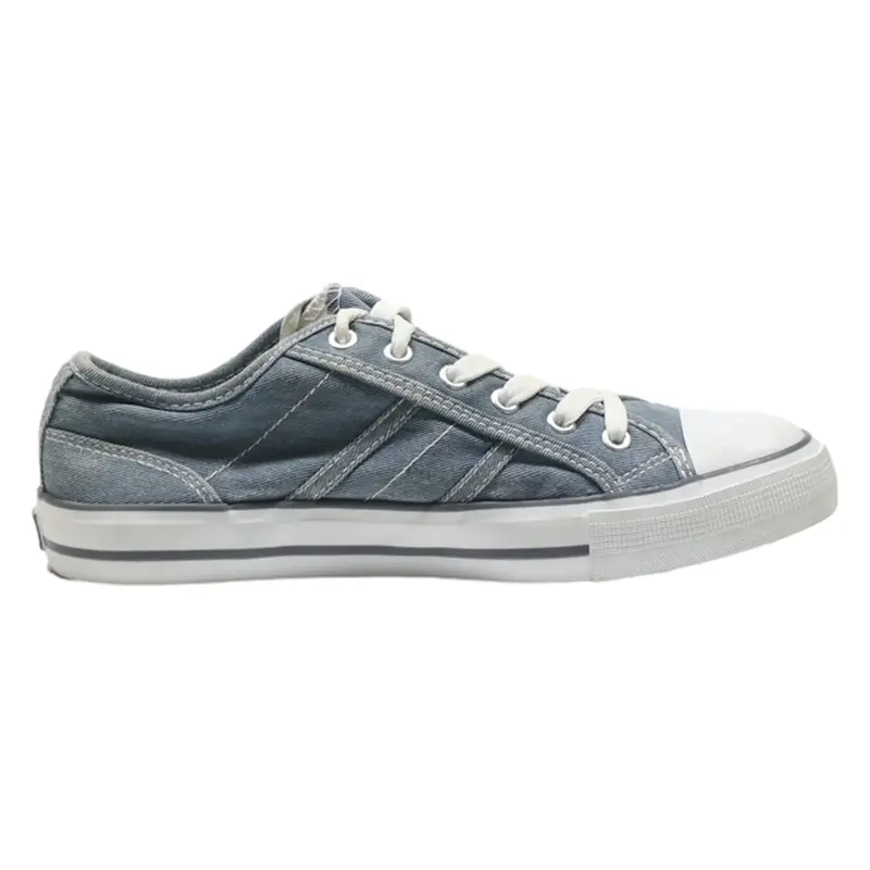 FILA Low Top Trainers Blue Canvas Womens UK 6.5