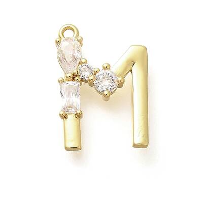 Brass Micro Pave Cubic Zirconia Pendants