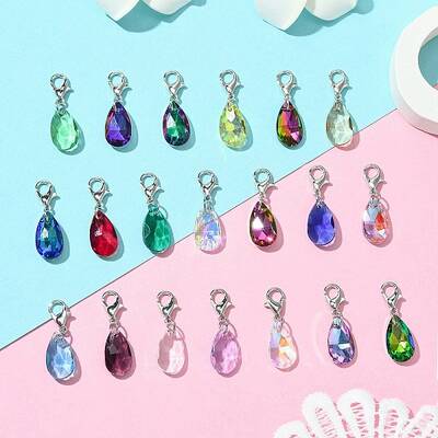 Glass Teardrop Pendant Decoration