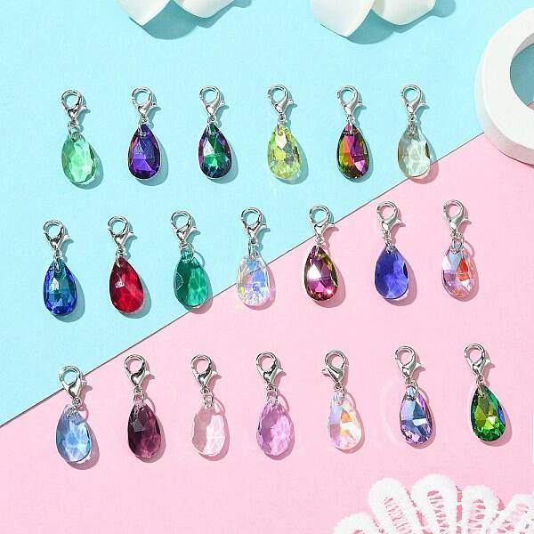 Glass Teardrop Pendant Decoration