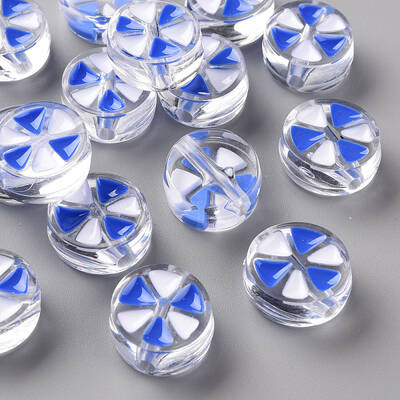 Transparent Enamel Acrylic Beads