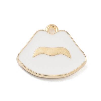 Light Gold Plated Alloy Enamel Pendants