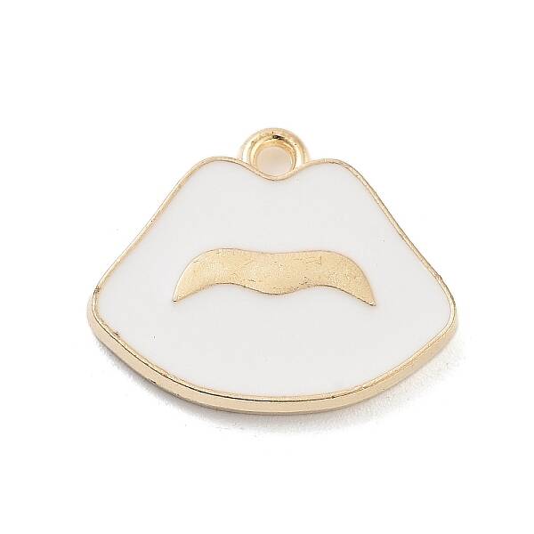 Light Gold Plated Alloy Enamel Pendants