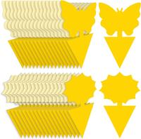 Fruit Fly Traps Fungus Gnat Traps Yellow Sticky Bug Traps 36 Pack Non-Toxic and Odorless for Indoor Outdoor Use Protect The ...