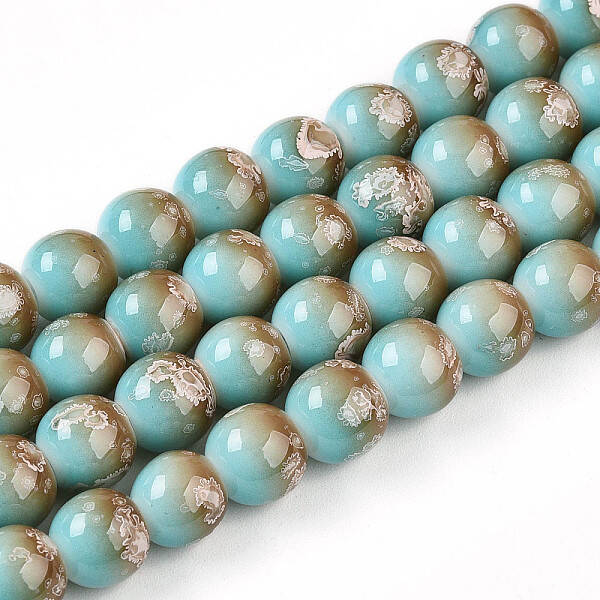 Baking Painted Glass Beads Strands