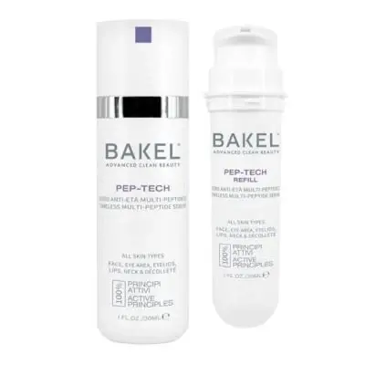 BAKEL Pep-Tech Case & Refill 30 ml Multi-peptide anti-aging serum for face, eye contour
