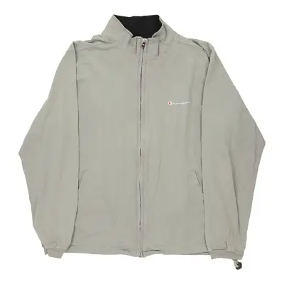 Champion Track Jacket - Large Green Cotton