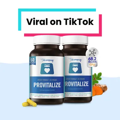 Provitalize | Probiotics for Women Digestive Health, Menopause, 68.2 Billion CFU - Relief for Bloating, Hot Flashes, Joint Su...