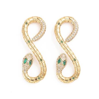 Brass Micro Pave Cubic Zirconia Links