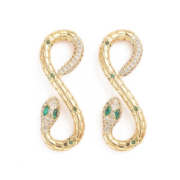 Brass Micro Pave Cubic Zirconia Links