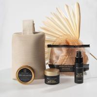 Bellanomi The Nourish and Glow Body Care Bundle with Shea Butter, Body Cream, Body Oil and African Net Sponge, Moisture-Rich,...