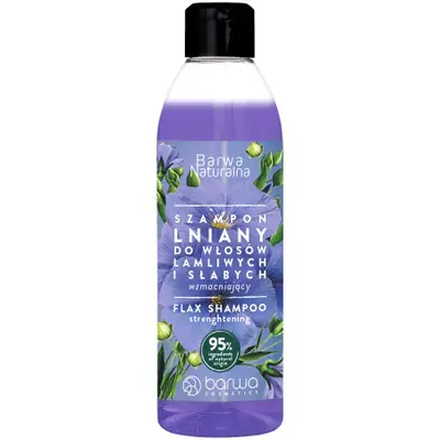 Barwa Naturalna - flaxseed hair strengthening shampoo, 300 ml