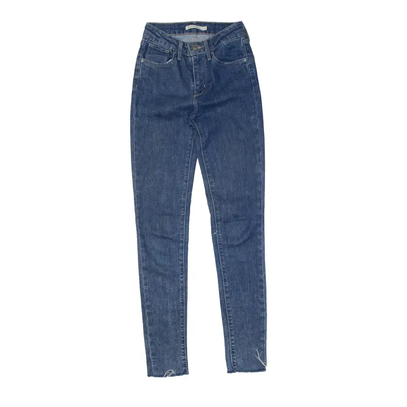 LEVI'S 721 High Rise Jeans Blue Denim Slim Skinny Womens W24 L32