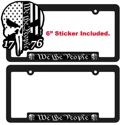 We The People License Plate Frame Set with 6\