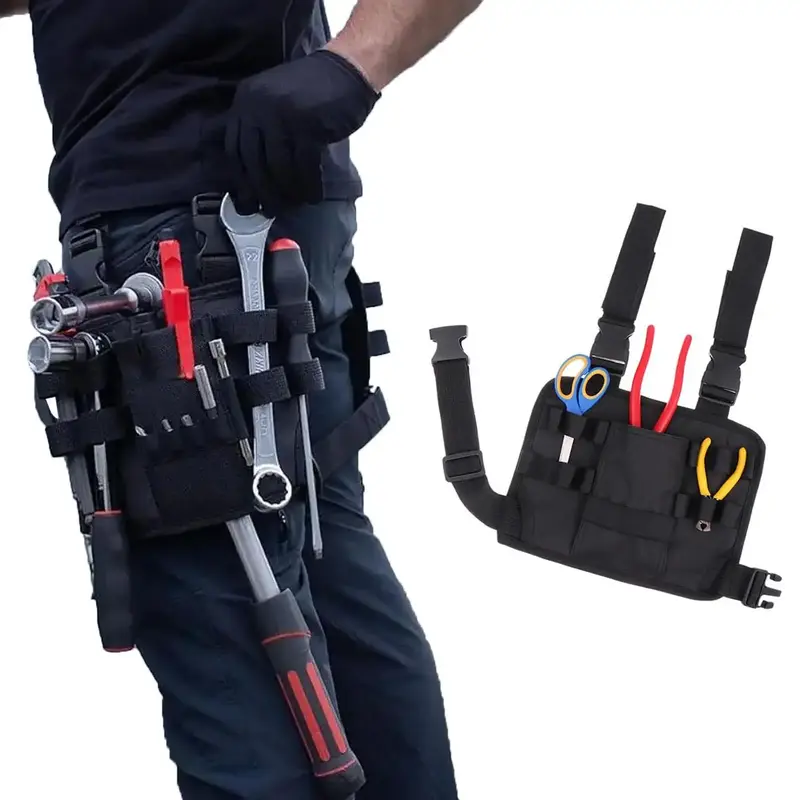 Electrician Tool Bag, 1 Count Portable Tool Storage Bag, Tool Organizer Waist Bag for Home & Outdoor Use, Suitable for Travel...