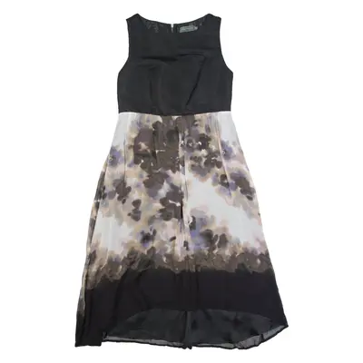MINT VELVET Womens Fit & Flare Dress Black Sleeveless Hi-Low UK 12