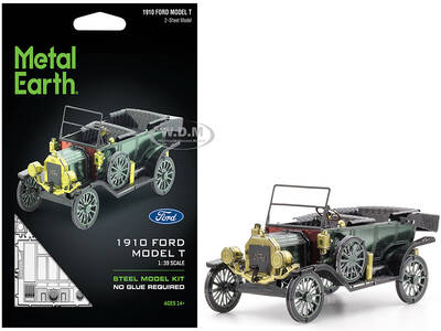 Model Kit 1910 Ford Model T Green (Moderate Difficulty) Steel Model by Metal Earth