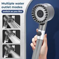 TikTokShopSummerTurnup Filtered Shower Head with Water Boost, 3 Adjustable Spray Settings & Relaxing Massage