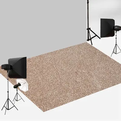 Aperturee Brown Frosted Sandy Beach Texture Floor Backdrop | Photography Floor Backdrop | Floor Backdrop Photography | Fabric...