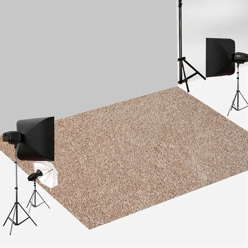 Aperturee Brown Frosted Sandy Beach Texture Floor Backdrop | Photography Floor Backdrop | Floor Backdrop Photography | Fabric...