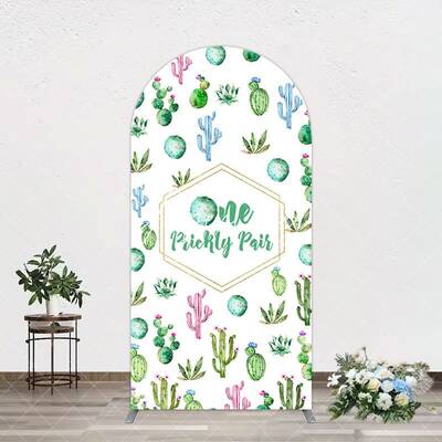 Aperturee One Prickly Pair Plant 1st Birthday Arch Backdrop, 1.6X4FT(0.5X1.2M), 38.18 USD, arch backdrop kit, GLH0C280-A