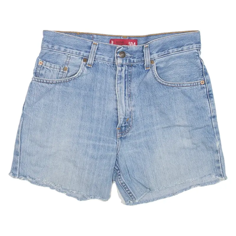 LEVI'S 504 Womens Jorts Shorts Blue M W30