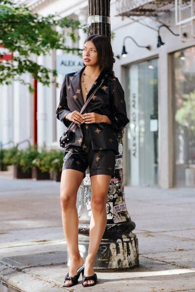Black And Gold Shorts | Size: L | Color: black/Gold