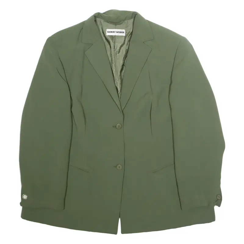 GERRY WEBER Womens Blazer Jacket Green L