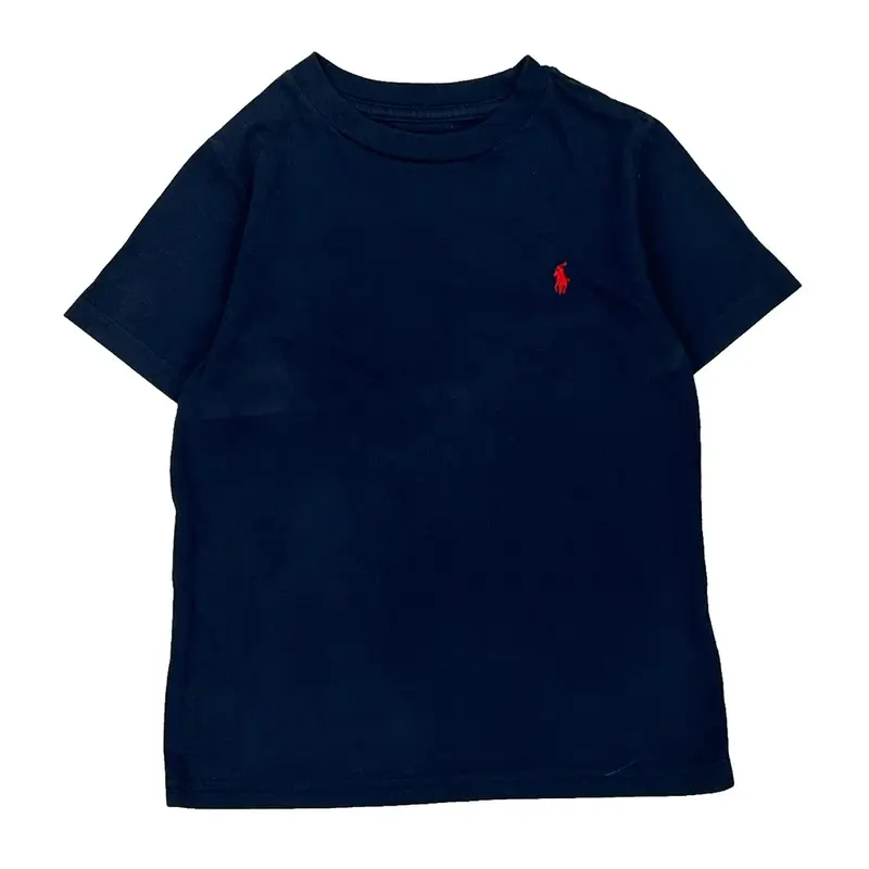 Age 5 Ralph Lauren T-Shirt - 2XS Navy Cotton