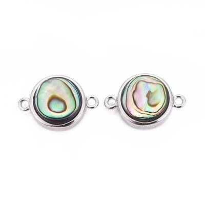 Natural Abalone Shell/Paua Shell Links connectors