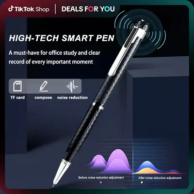 Voice Recorder Pen – Professional Audio pen, Refillable,NO CAMERA,Metal Body, Compact & Durable – Voice Changer, Micro SD...
