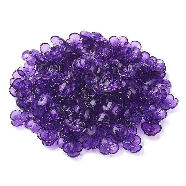 Transparent Acrylic Bead Caps