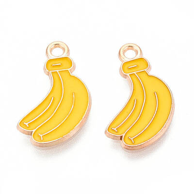 Fruit Alloy Enamel Pendants