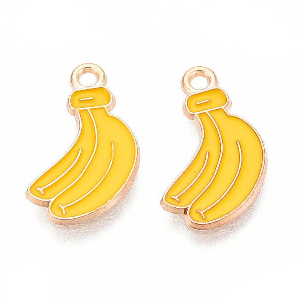 Fruit Alloy Enamel Pendants