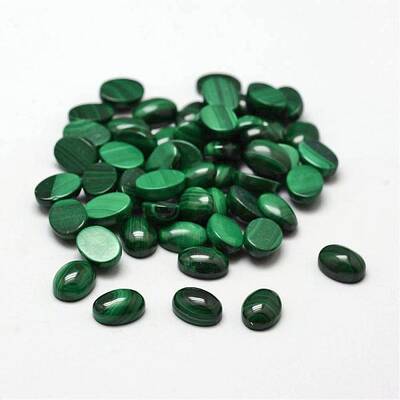 Oval Natural Malachite Cabochons